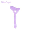 Single purple curved makeup guide with a heart-shaped cutout
