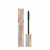 Multicolored mascara tube with black wand against a white background