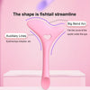 Pink makeup guide with labeled curves and guide-line illustrations