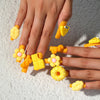 24pcs Artifical Bails With Glue Fake Nail Tips With Design Detachable Press On Nails Long Fake Nail Finished Nail Piece Sticker