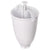 White donut batter dispenser with spring-loaded top plunger