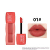 OLIBOLLA lip tint shade 01 beside a muted rose lip swatch