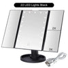 Large LED Vanity Tri-Fold Mirror