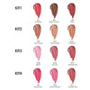 Four numbered kit rows showing three lip-color swatches each