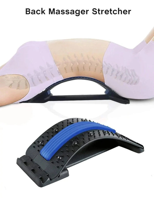 Multi-Level Adjustable Back Massager Waist Neck Stretch