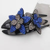 Rhinestone Flower Hair Claw - Yousweety