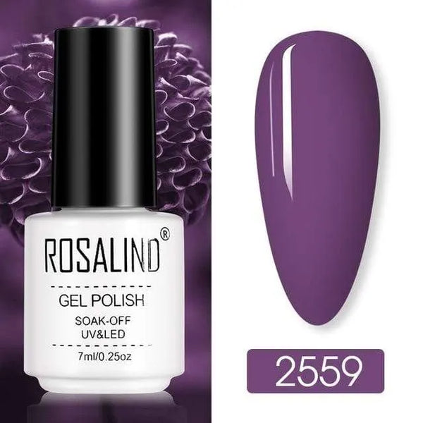 ROSALIND Nail Polish Pure Ice purple Serise