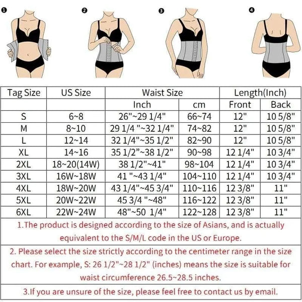 Shapewear Corset Body Shaper Latex Corset
