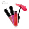 NICEFACE liquid lipstick tubes beside a bright pink color stroke