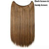 20 inches Long Heat Resistant Invisible Hairpiece