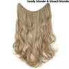 20 inches Long Heat Resistant Invisible Hairpiece