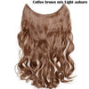 20 inches Long Heat Resistant Invisible Hairpiece