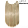 20 inches Long Heat Resistant Invisible Hairpiece