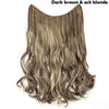 20 inches Long Heat Resistant Invisible Hairpiece