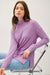 Be Cool Side Slit Mock Neck Long Sleeve Tunic Top