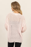 HYFVE Distressed Long Sleeve Knit Top