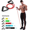 5 Levels Resistance Bands with Handles Yoga Fitness Exercise