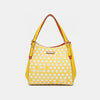 Nicole Lee USA Contrast Polka Dot Handbag