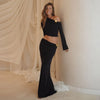 Elegant One-Shoulder Black Gown – Luxurious Evening Dress