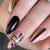 Luxury Almond Press-On Nails – 24pc French Tip Ballerina Set with Glossy Finish & Jelly Stickers