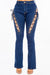 American Bazi High Rise Lace Up Jeans