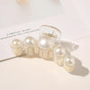 Big Pearls Acrylic Hair Claw Clips Big Size