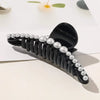 Big Pearls Acrylic Hair Claw Clips Big Size