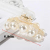 Big Pearls Acrylic Hair Claw Clips Big Size