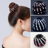 Bird's Nest Rhinestone Ponytail Hairpin - Yousweety