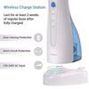 Cordless Water Flosser Dental Oral Irrigator Portable with Wireless Charge Station,IPX7 Waterproof