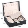 Double-Layer European Jewelry Storage Box with Lock