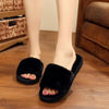 Furry Non-Slip Love Heart Cotton Slippers