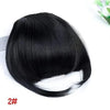 High Temperature Fiber Straight Clip In Bangs Extension