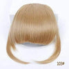 High Temperature Fiber Straight Clip In Bangs Extension