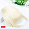 High Temperature Fiber Straight Clip In Bangs Extension