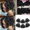 Human Hair Ombre Brazilian Extension 6 Pcs Curly Bundles 8 Inch