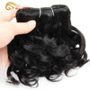 Human Hair Ombre Brazilian Extension 6 Pcs Curly Bundles 8 Inch