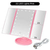 Large LED Vanity Tri-Fold Mirror