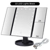 Large LED Vanity Tri-Fold Mirror