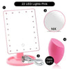 Large LED Vanity Tri-Fold Mirror