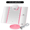 Large LED Vanity Tri-Fold Mirror