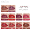 Long Lasting No Fading Non-stick Velvet Matte Lip Gloss 10 Colors Set