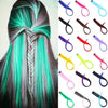 Long Straight Colorful Hair Extension Rainbow Hair 22 Inch