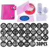 Nail Art Stamper & Scraper Template Image Plate Stencil Kit