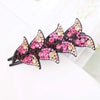 Rhinestone Flower Hair Claw - Yousweety