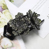 Rhinestone Flower Hair Claw - Yousweety