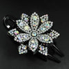 Rhinestone Flower Hair Claw - Yousweety