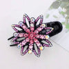 Rhinestone Flower Hair Claw - Yousweety