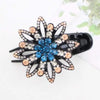 Rhinestone Flower Hair Claw - Yousweety