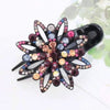 Rhinestone Flower Hair Claw - Yousweety